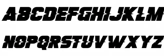 Son Of A Glitch Italic フォント 大文字