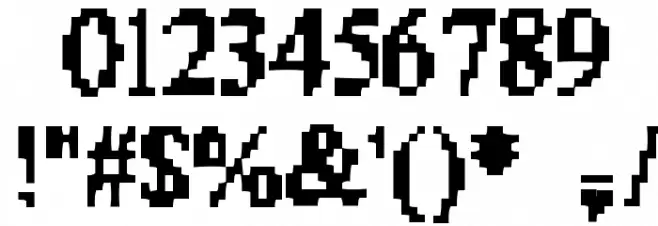 Son of X51 Font OTHER CHARS