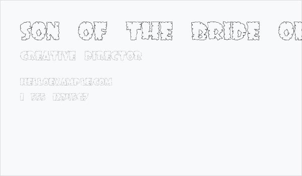 Son of the Bride of Foo JL Business Card