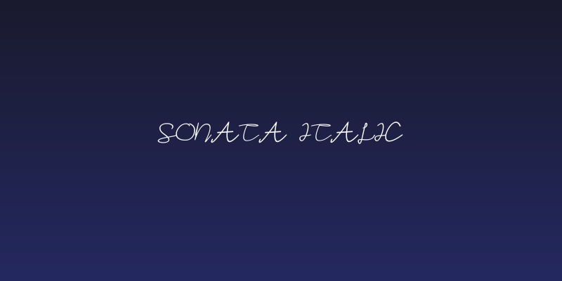 Sonata Italic Social Header