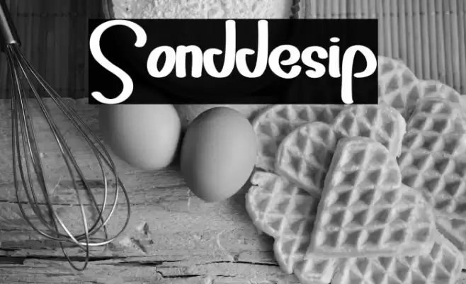 Sonddesip Font examples