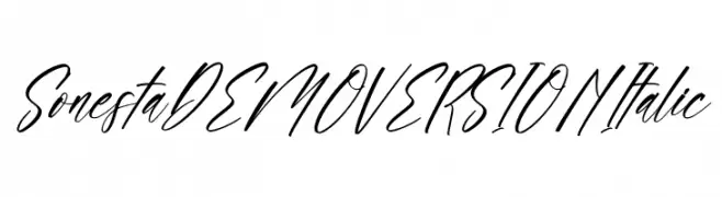 Sonesta DEMO VERSION Italic خط
