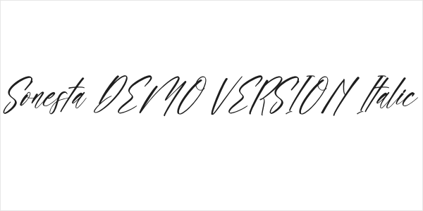 Sonesta DEMO VERSION Italic Logo