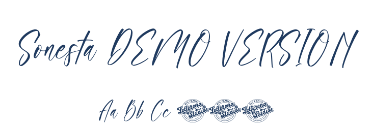 Sonesta DEMO VERSION Font Preview