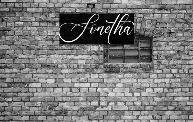 Sonetha Font examples