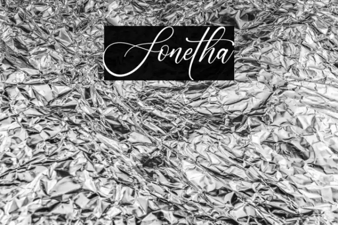 Sonetha Font examples
