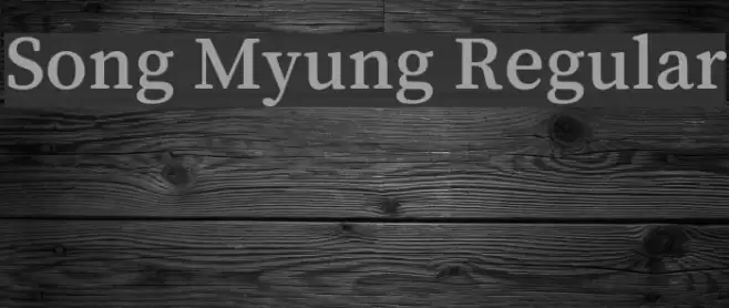 Song Myung Regular examples
