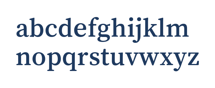 Song Myung Regular Lowercase