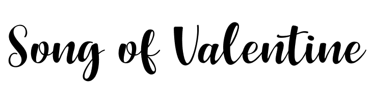 Song of Valentine  baixar fontes gratis
