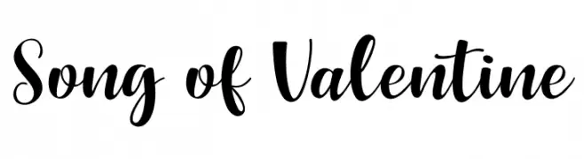 Song of Valentine Font