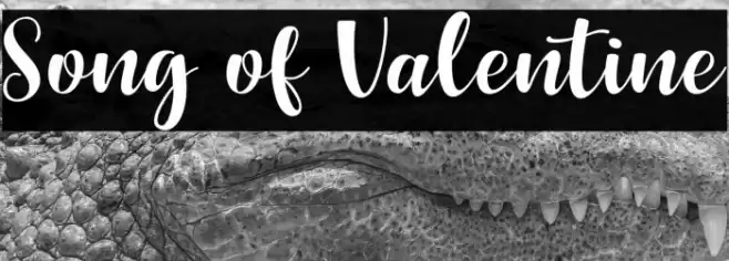 Song of Valentine Font examples