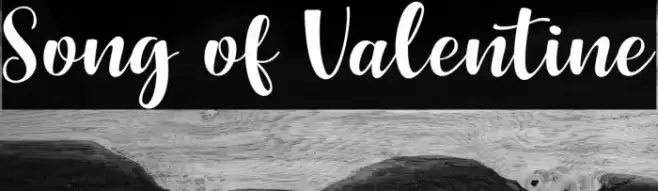 Song of Valentine Font examples