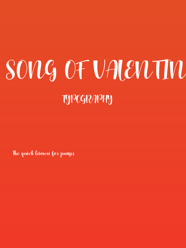 Song of Valentine Poster