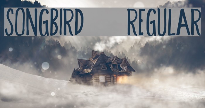 Songbird-Regular Font examples
