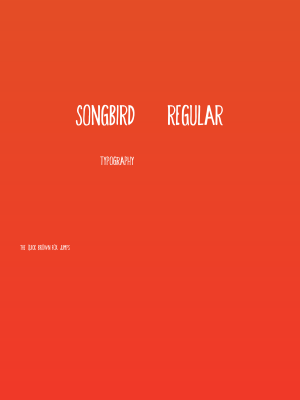 Songbird-Regular Poster