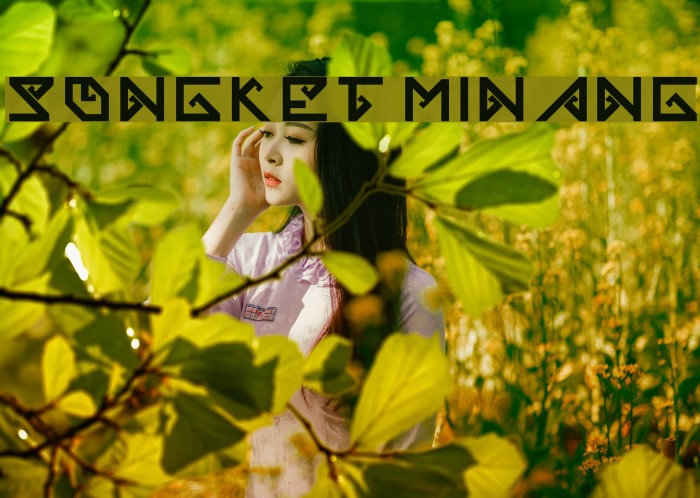 Songket Minang Font examples