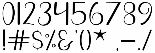 Songs Style Font OTHER CHARS