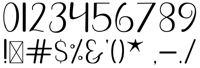 Songs Style Font OTHER CHARS