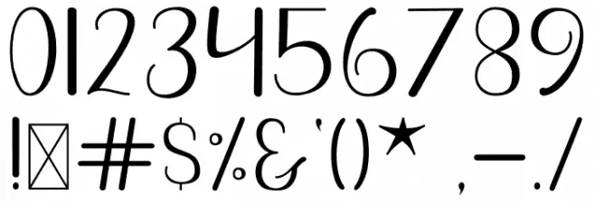 Songs Style Font OTHER CHARS