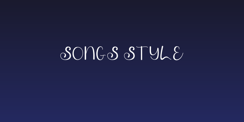 Songs Style Social Header