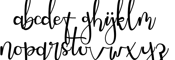 Songs Style Font LOWERCASE