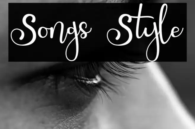 Songs Style Font examples