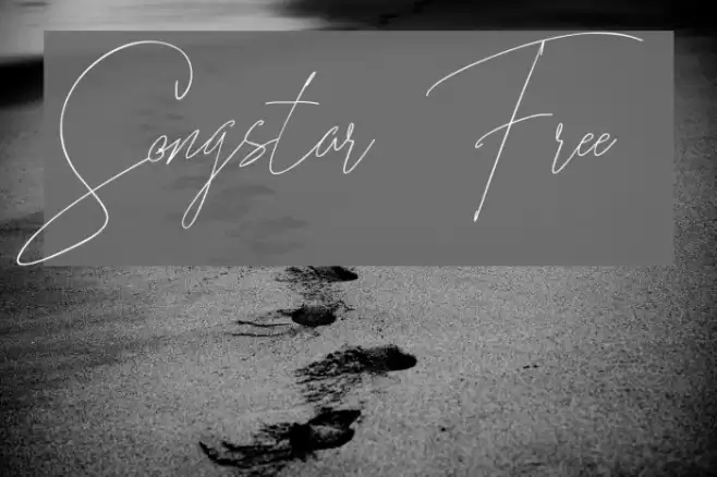 Songstar Free Font examples