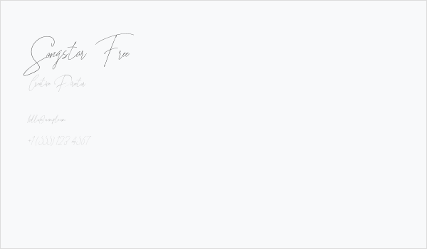 Songstar Free Business Card