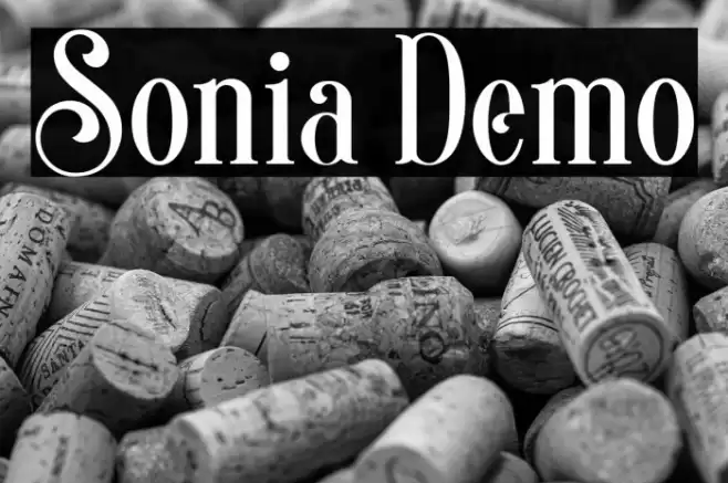 Sonia Demo Шрифта examples