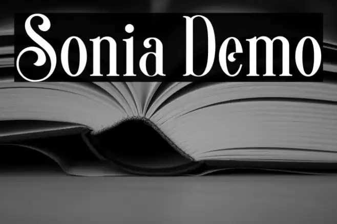 Sonia Demo Шрифта examples