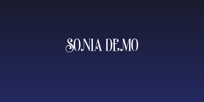 Sonia Demo Social Header