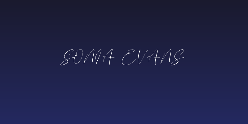 Sonia Evans Social Header