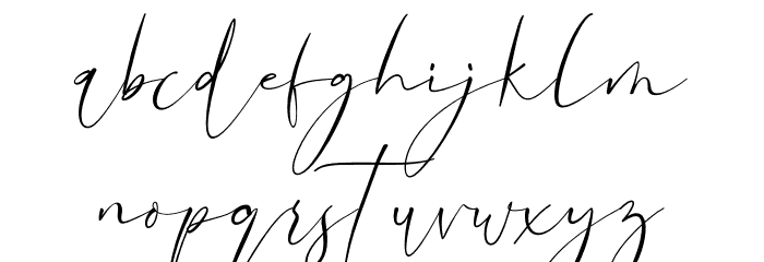 Sonia Evans Font LOWERCASE