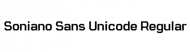 Soniano Sans Unicode Regular  Fuentes Gratis Descargar