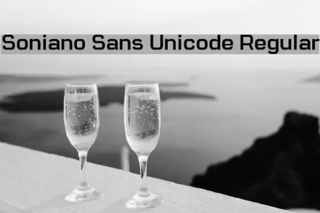 Soniano Sans Unicode Regular Fuentes examples