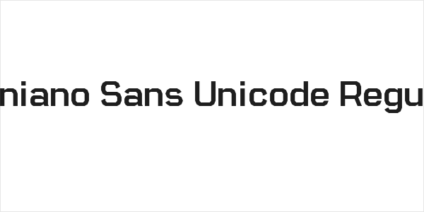 Soniano Sans Unicode Regular Logo