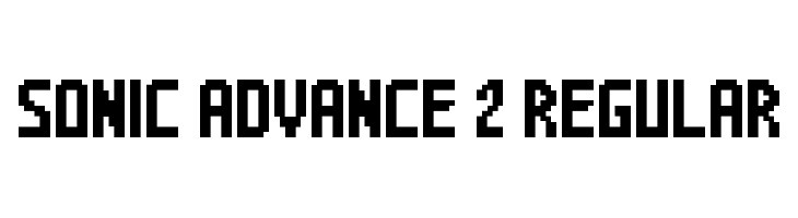 Sonic Advance 2 Regular  لخطوط تنزيل