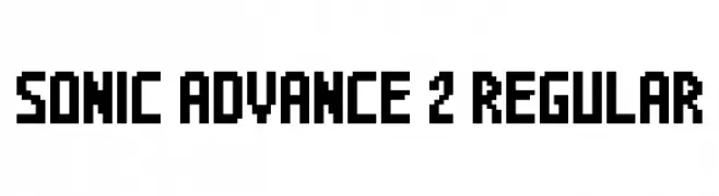 Sonic Advance 2 Regular  Fuentes Gratis Descargar