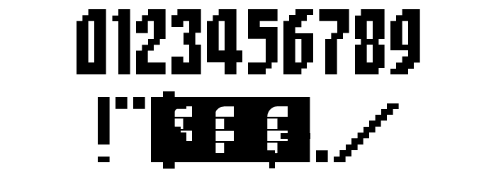Sonic Advance 2 Regular Font OTHER CHARS