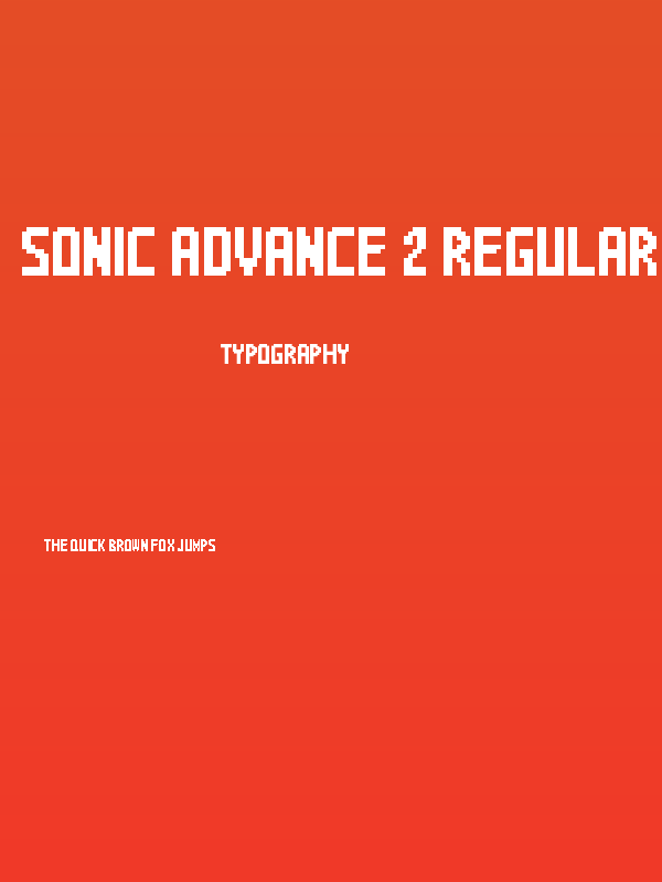 Sonic Advance 2 Regular Poster