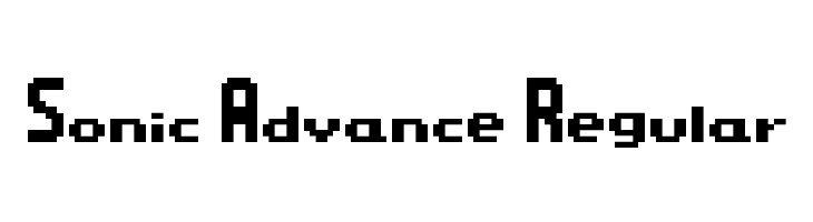 Sonic Advance Regular  免费字体下载