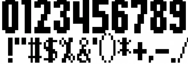 Sonic Advance Regular Font OTHER CHARS