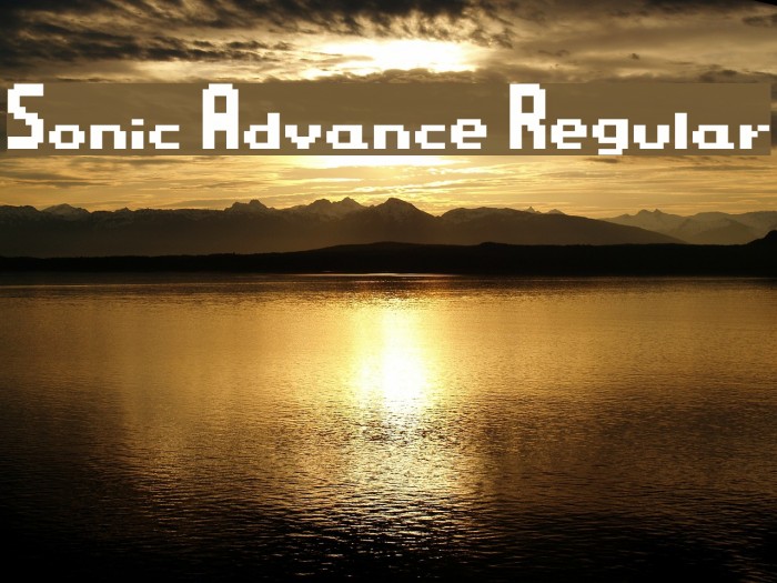 Sonic Advance Regular Example 1