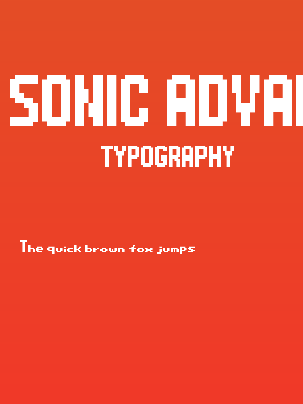 Sonic Advance Regular Poster