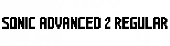 Sonic Advanced 2 Regular  Fuentes Gratis Descargar