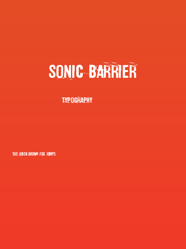 Sonic Barrier Poster