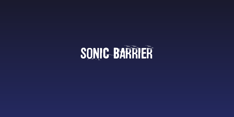 Sonic Barrier Social Header