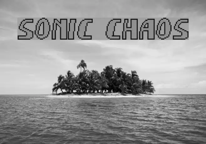 Sonic Chaos Font examples