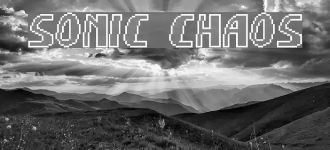 Sonic Chaos Font examples