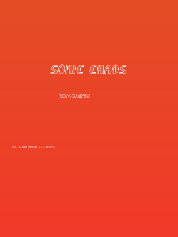 Sonic Chaos Poster